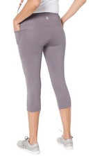 Soulgani Active Chaos Beauty Side Stripe Cropped Legging Gunmetal