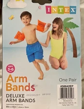 Intex Kids Arm Bands Floats Swimmers Swim Trainers Floaties Deluxe 3-6