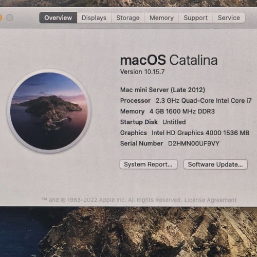 APPLE A1347 MAC MINI LATE-2012 i5-4308U@2.8GHz 4GB RAM 1TB+1TB HDD W\CABLE - Afbeelding 2 van 12
