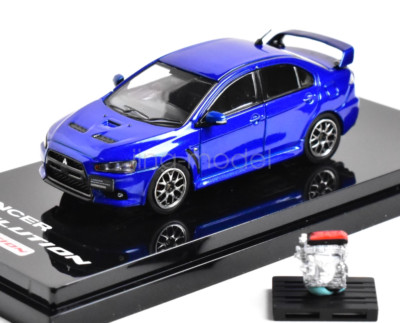 Hobby Japan 1:64 Scale Blue Evolution X EVO 10 Engine Diecast Metal Car Model