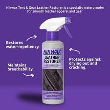 Nikwax Leather Restorer Spray   For Conditioning  Waterproofing Leather Gear