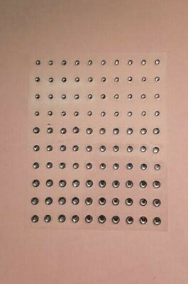 CraftbuddyUS 100pcs 3,4,5 mm LIGHT BLUE Self Adhesiv Rhinestone Gems, DIY Craft