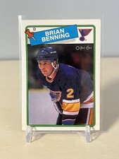 1988-89 O-Pee-Chee #174 Brian Benning - NHL Hockey Card