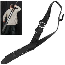 Medieval Genuine Leather Long Sword Baldric Belt Hanger Adjustable