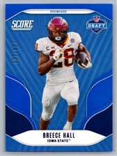 2022 Score Football NFL Draft Showcase #5 Breece Hall /100 - Iowa State Cyclones