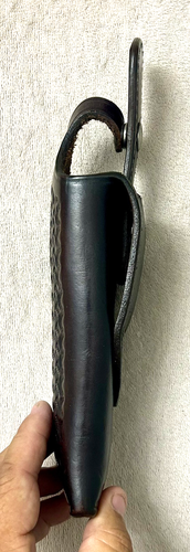 BUCHEIMER DARK BROWN 325 HOLSTER - RH 4" COLT / SMITH & WESSON / RUGER REVOLVERS - Picture 6 of 9