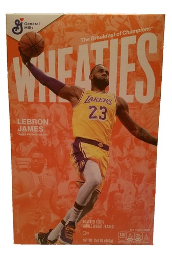 LEBRON JAMES Wheaties Boxes Los Angeles Lakers 15.6 oz Full Cereal Box Unopened | eBay