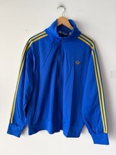 Vintage 80's Adidas Mens Firebird Trefoil Track Jacket Size XL