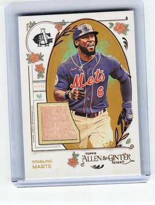 2024 Topps Allen & Ginter #AGR-SM Starling Marte Full-Size Relics B Mets