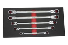 Ez Red Wr5ml Double Box Xxl Locking Flex Head Metric Spline Wrench
