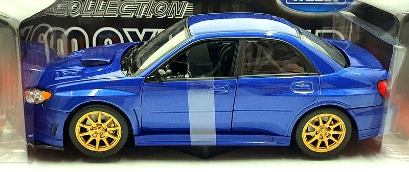Welly 1/24 Scale Diecast 22487NS-W - Subaru Impreza WRX STI - Blue - Image 3 of 4