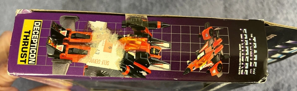 Vintage Transformers Evil Decepticon Thrust- 1985 Hasbro- New in Box - Image 3 of 4