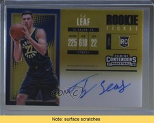 2017-18 Panini Contenders Premium Edition Gold Prizm 2/10 TJ Leaf Auto READ 0n8