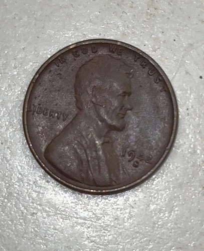 1942-S DDO Strong Reverse Wheat Cent Lincoln Penny Doubled Die Obverse VF/XF