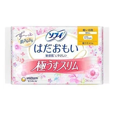 Unicharm Sofy Sensitive Skin 17.5cm No Wing Napkins 34pcs