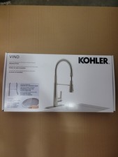 Kohler Vind Semi-Professional Pull-down Kitchen Faucet Vibrant Stainless NEW