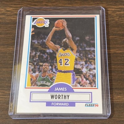 1990-91 Fleer - James Worthy #97 Los Angeles Lakers (B)