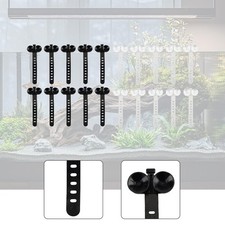 10 Pieces Aquarium Suction Cup Cable Ties Aquarium Accessories Easy to Install