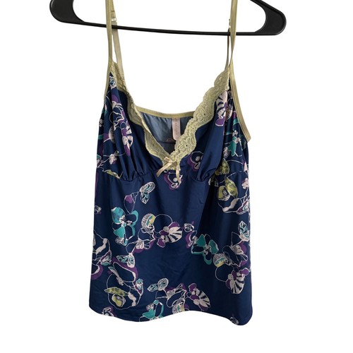 Cacique Y2K Coquette Butterfly Lace Camisole Top Romantic Fairycore Size 18/20