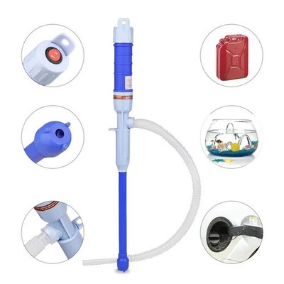 Battery Powered Electric Fuel Transfer Siphon Pump Gas Oil Water Liquid 2.2 GPM