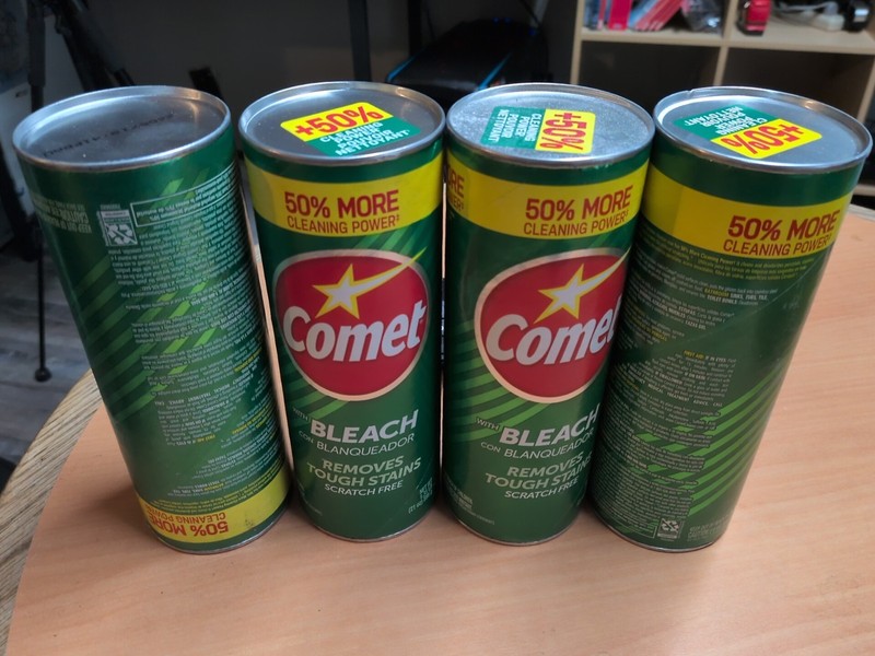 4 PACK  Comet Cleaner with Bleach All-Purpose Removes Stains