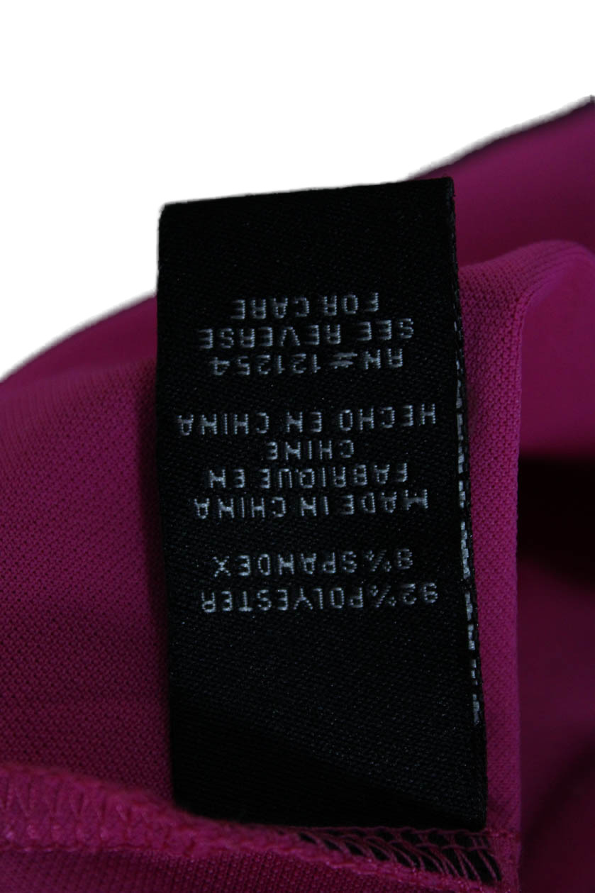 JoFit Women Basic Solid Pink Crew Neck Long Sleev… - image 4