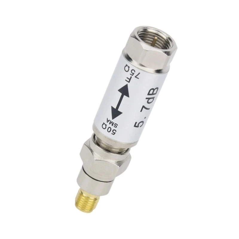 Impedance Converter 0-3GHz SMA Female to F Male Connector 50 -75ohm for Radio - Image 3 of 4