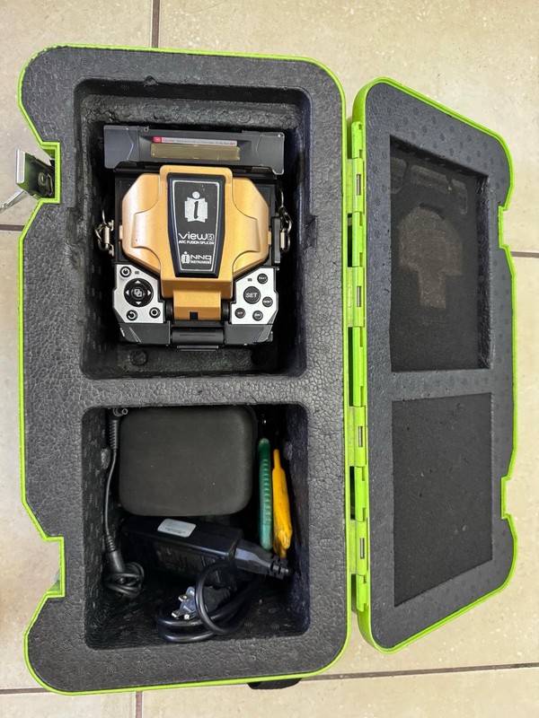 INNO View 5 Core Alignment Fiber Optic Fusion Splicer With FC-6S Fiber Cleaver 