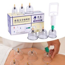 6-Cups Cupping Chinese Massage Medical Body Healthy Therapy Vacuum Suction K-it