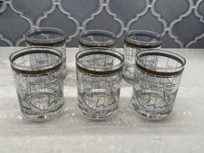 6 Neiman Marcus Dow Jones Industrial Average 1976-1985 Glasses - 12 oz.  24K
