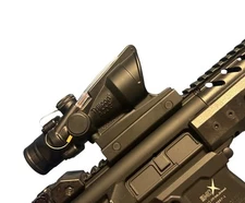 4x32 Acog Clone Green Chevron Scope Embossed Logo Fiber Optic