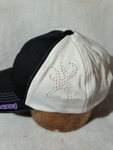 Browning Chelsie Black Purple Embroidery Hat Adjustable Hunting Baseball Cap - Picture 4 of 9