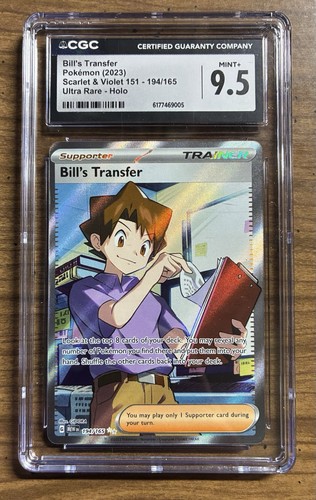 Bill's Transfer graded CGC 9.5 for sale on eBay
