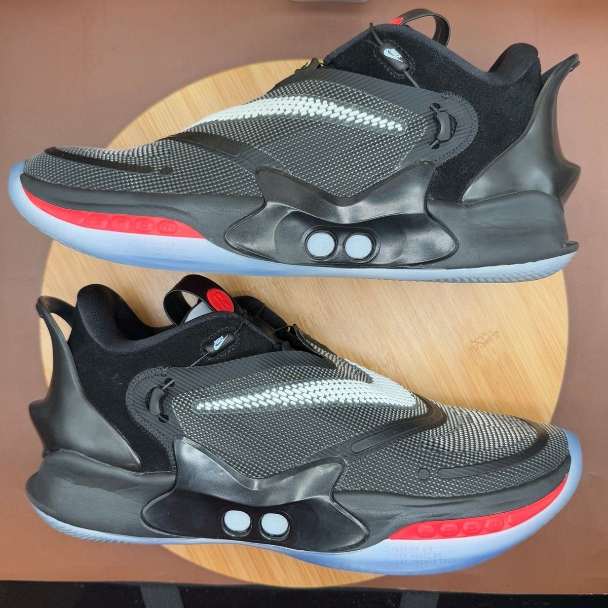 Nike Adapt BB 2.0 Black/White/Bright Crimson Auto Laces Mens  display picture 1