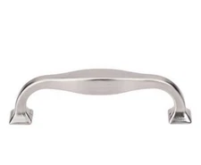 Top Knobs TK722BSN Transcend Collection 3-3/4 in. (96mm) Contour Pull,