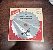 Milwaukee Hvy Duty 7 1/4" Circular Saw Blade Chisel Tooth Combination 26 Teeth