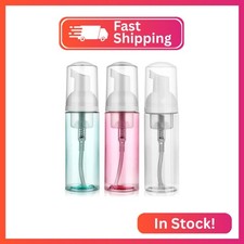 3 Pack Foam Pump Bottle Travel 60 ml/2 oz Small Size Mousse Foaming Soap Dispens