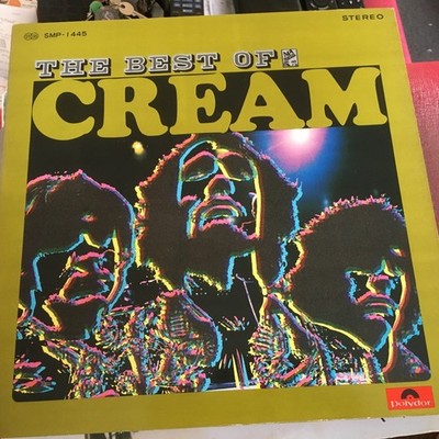 CREAM BEST OF CLAPTON BAKER BRUCE ORIG POLYDOR JAPANESE LP RECORD INSERT