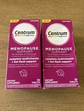 NEW Centrum Menopause Support Complete Multivitamin Hot Flash Tablets Exp: 05-26