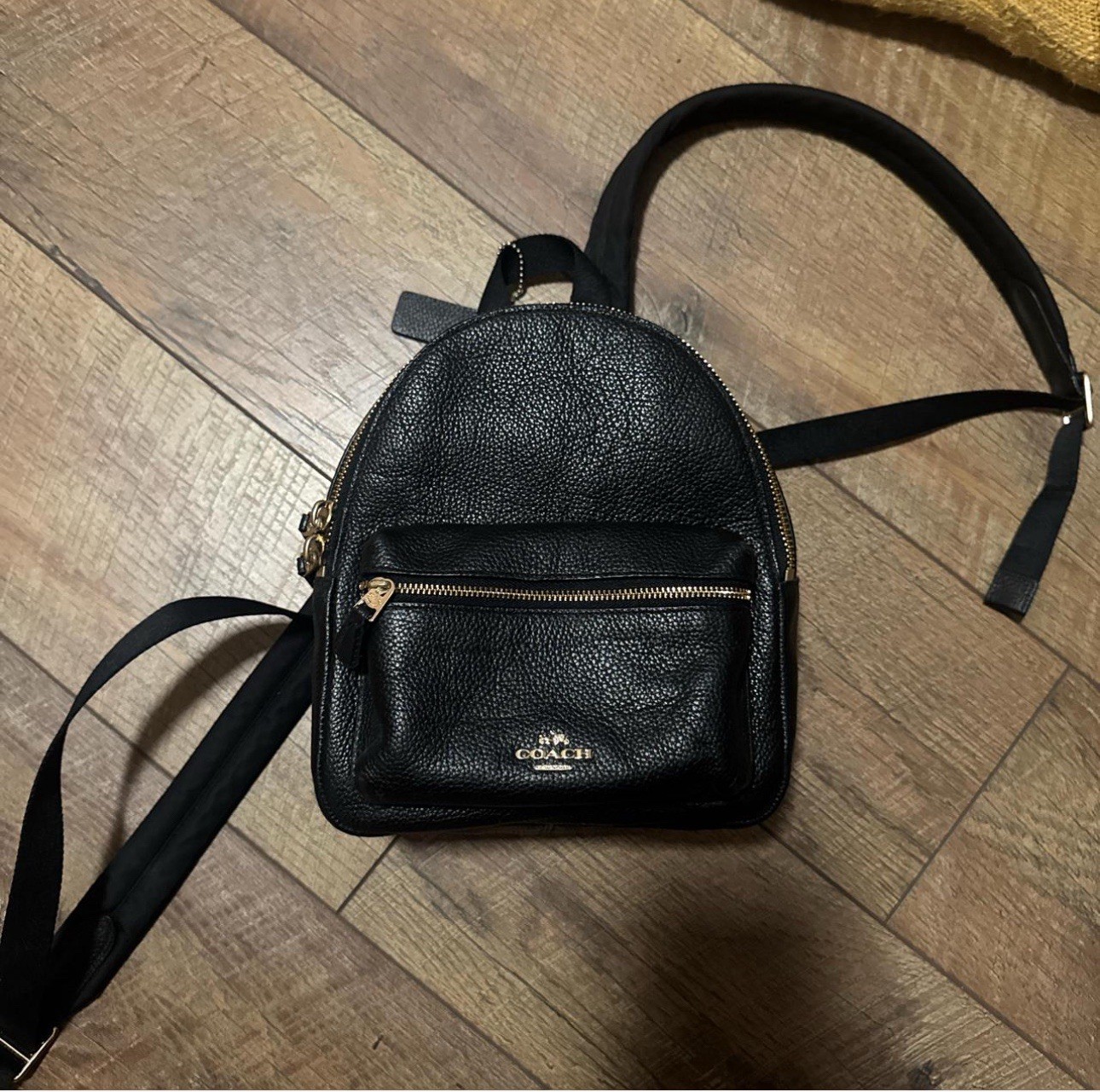 Authentic Black Coach Mini Bookbag - image 1