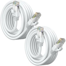 Cat 6 Ethernet Cable 7 ft 2-Pack - High-Speed LAN Cable, Internet Cable, Patc...