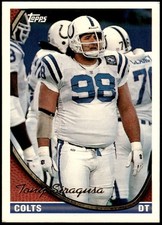 1994 Topps Football Tony Siragusa #416 Indianapolis Colts NFL