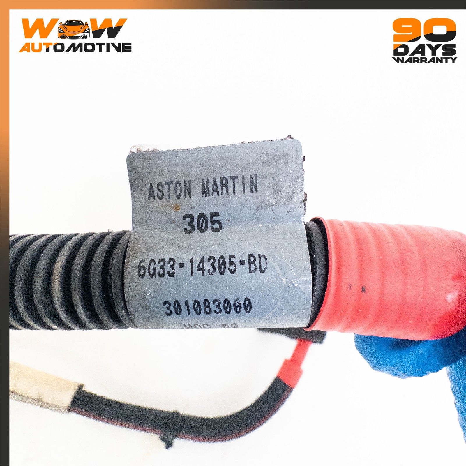 06-16 ASTON MARTIN V8 VANTAGE POSITIVE BATTERY CABLE WIRING WIRE HARNESS PAIR OE