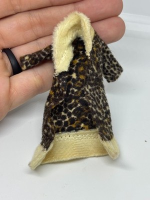 Vintage MGA Lil Bratz Mini Girlz Girl Doll Clothes Jacket Leopard Cheetah Coat