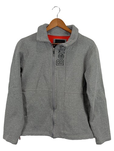 Sweat Homme Crane Gris Zippé Taille L - Manches Longues Col Haut - Occasion