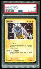 PSA 7 Raikou Holo Pop Series 2 2006 Pokemon Card #3