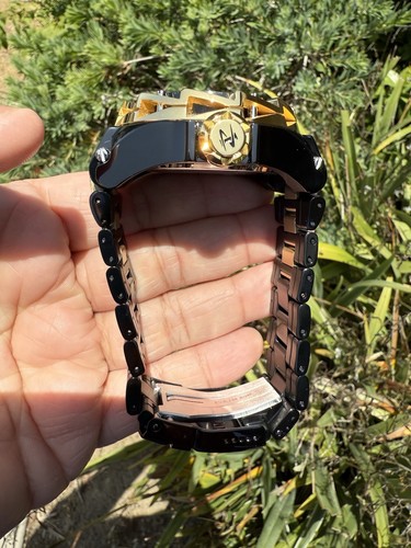 INVICTA 38845 RESERVE RIPSAW AUTOMATIK CARBON FIBER GOLD & BLACK UHR - Bild 8 von 17