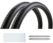 Wheelchair Rear Wheel Solid Tires Pair 24x1 3/8" PU Non Pneumatic Tires, Su...