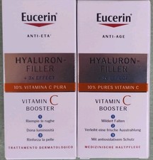 Eucerin Hyaluron-Filler  3x Vit C Boost 2-Pk 8ml 0.25oz Damaged Box Exp 09/2027