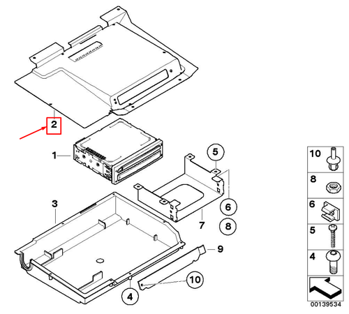 MINI CABRIO R52 Navigation Computer Cover 6935445 65906935445 NEW ...